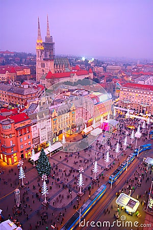 Advent In Zagreb, Croatia Editorial Stock Photo